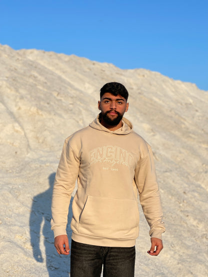 Sand color hoodie from Black Sands collection