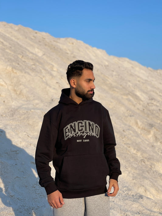 Black hoodie from Black Sands collection